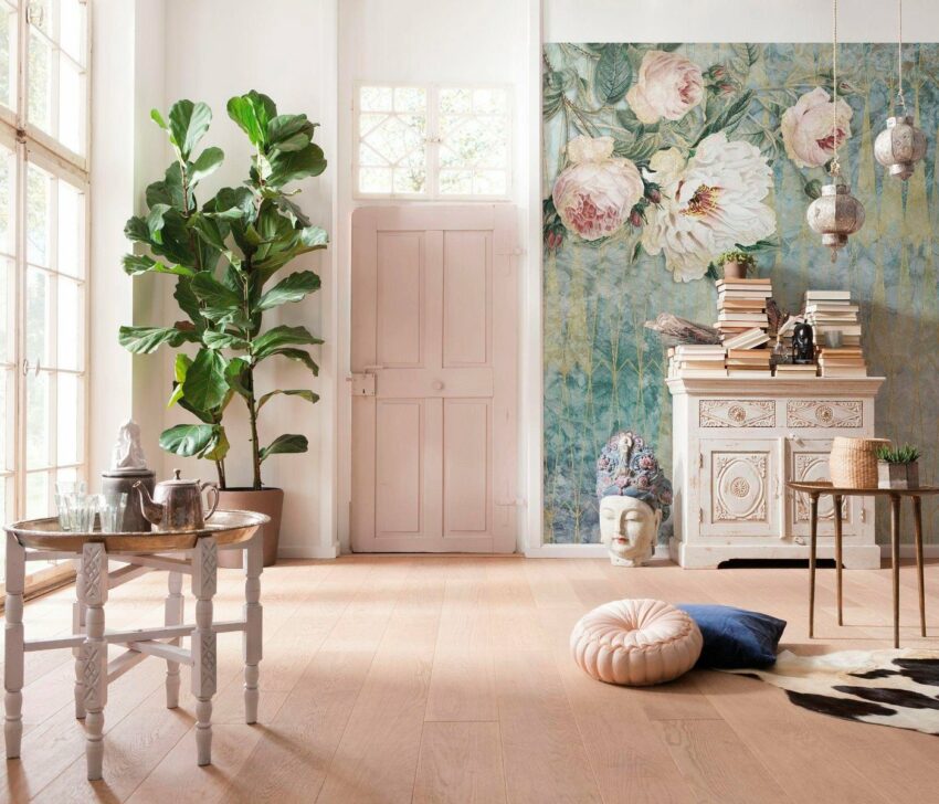Komar Vliestapete »Pure La Rosa«, glatt, naturalistisch-Tapeten-Ideen für dein Zuhause von Home Trends