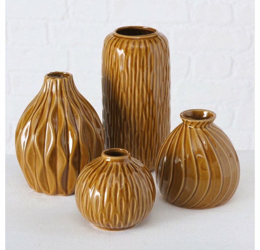 BOLTZE Dekovase »Zalina« (Set, 4 Stück), aus Porzellan-Blumenvasen-Ideen für dein Zuhause von Home Trends