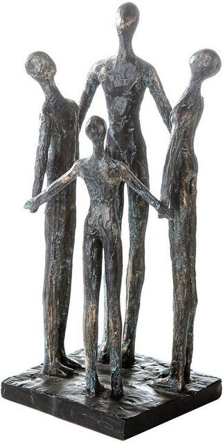 Casablanca by Gilde Dekofigur »Skulptur Group« (1 Stück), Dekoobjekt, Höhe 30 cm, mit Spruchanhänger, Wohnzimmer-Figuren-Inspirationen