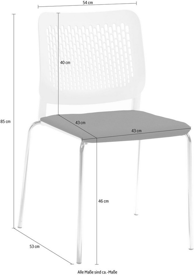 Mayer Sitzmöbel Stapelstuhl »Stapelstuhl mySITTEC« (Packung), stapelbar-Stühle-Ideen für dein Zuhause von Home Trends