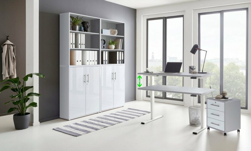 BMG Büromöbel-Set »Tabor«, (Set, 6-St), mit elektrisch höhenverstellbarem Schreibtisch-Büromöbel-Sets-Ideen für dein Zuhause von Home Trends