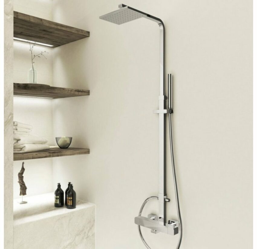 Steinberg Duschsystem »230 Brauseset«, Höhe 144,5 cm, Mit Thermostatarmatur-Duschsysteme-Ideen für dein Zuhause von Home Trends