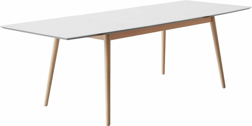 Hammel Furniture Esstisch »Meza by Hammel«, Boat Tischplatte aus MDF/Laminat und Gestell aus weißpigmentiert Eiche, in zwei Breiten, mit Auszugsfunktion. Dänische Handwerkskunst-Tische-Ideen für dein Zuhause von Home Trends