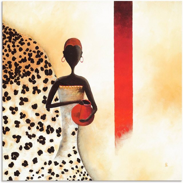 Artland Wandbild »Afrikanische Frau I«, Frau (1 Stück), in vielen Größen & Produktarten - Alubild / Outdoorbild für den Außenbereich, Leinwandbild, Poster, Wandaufkleber / Wandtattoo auch für Badezimmer geeignet-Bilder-Inspirationen