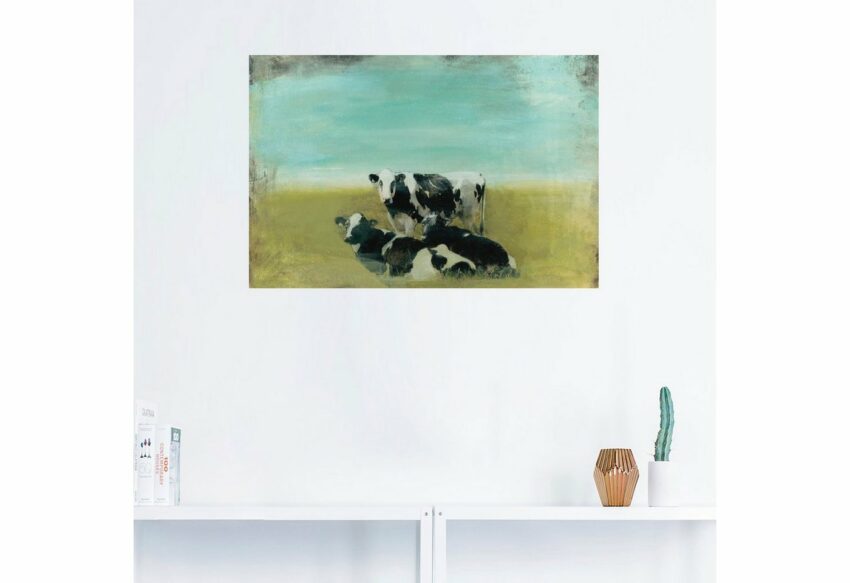 Artland Wandbild »Kühe auf der Weide III«, Haustiere (1 Stück), in vielen Größen & Produktarten - Alubild / Outdoorbild für den Außenbereich, Leinwandbild, Poster, Wandaufkleber / Wandtattoo auch für Badezimmer geeignet-Bilder-Ideen für dein Zuhause von Home Trends
