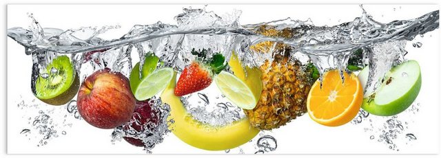 Reinders! Glasbild »Glasbild Obst Tropfen Wasser - Obst - Frisch - Gesund«, Obst (1 Stück)-Bilder-Inspirationen
