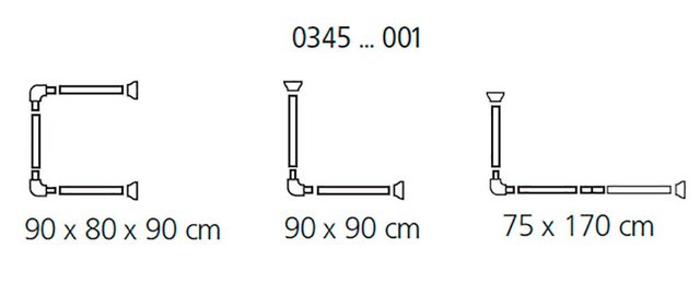 Duschvorhangstange »Universalstange«, Kleine Wolke, Ø 25 mm, kürzbar, für Duschvorhänge, in 3 verschiedenen Varianten nutzbar-Duschvorhangstangen-Inspirationen