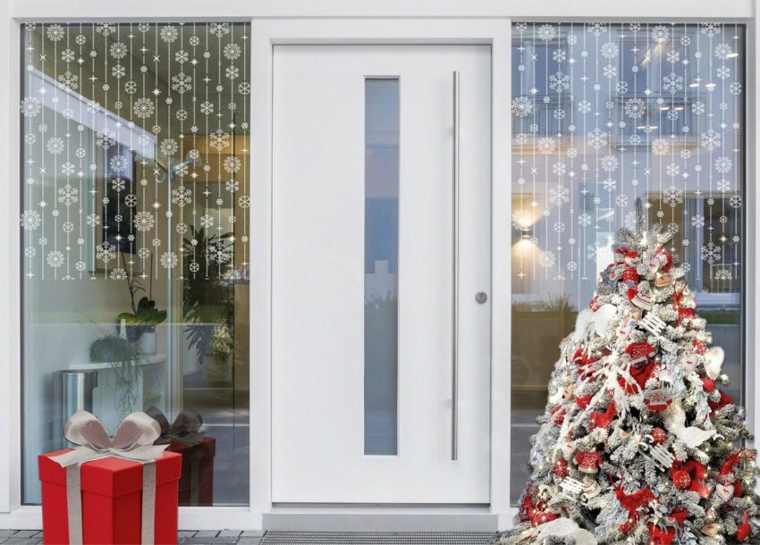 Fensterfolie »Look Schneeflocken white«, MySpotti, halbtransparent, glatt, 60 x 100 cm, statisch haftend-Fensterfolien-Ideen für dein Zuhause von Home Trends