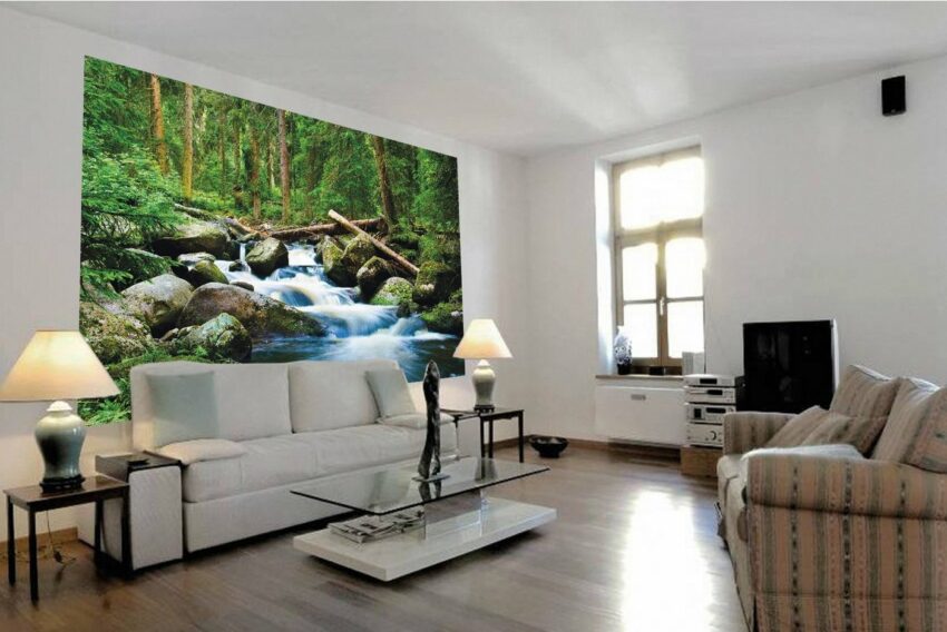 Papermoon Fototapete »Deep Forrest«, matt, (5 St), Vlies, 5 Bahnen, 250 x 180 cm-Tapeten-Ideen für dein Zuhause von Home Trends