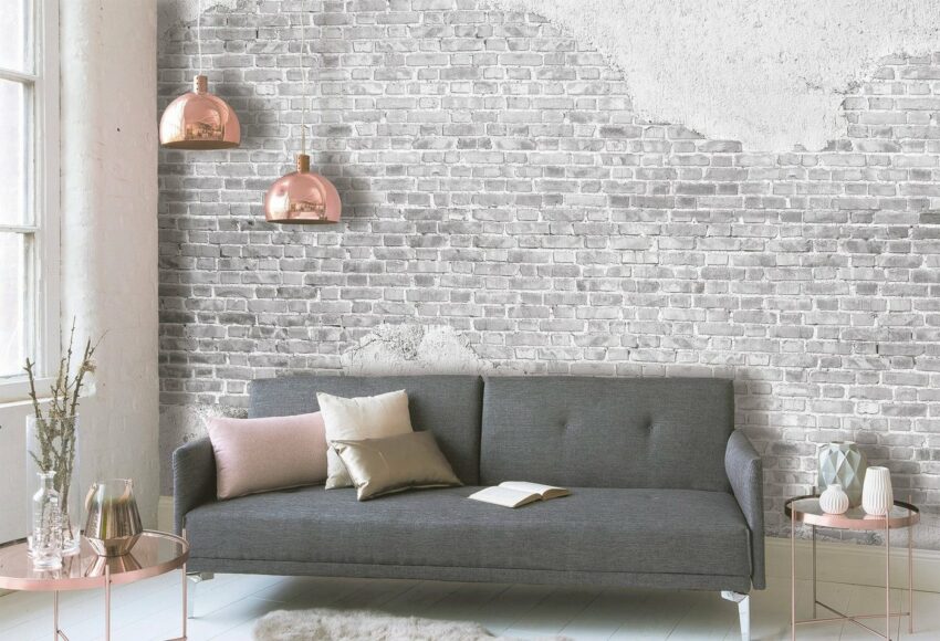 living walls Fototapete »Designwalls Old Brick Wall«, glatt, (5 St)-Tapeten-Ideen für dein Zuhause von Home Trends