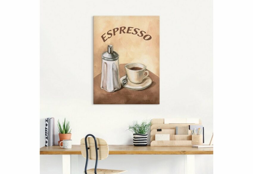 Artland Wandbild »Espresso II«, Getränke (1 Stück), in vielen Größen & Produktarten - Alubild / Outdoorbild für den Außenbereich, Leinwandbild, Poster, Wandaufkleber / Wandtattoo auch für Badezimmer geeignet-Bilder-Ideen für dein Zuhause von Home Trends