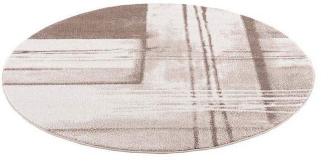 Teppich »Moda«, Carpet City, rund, Höhe 11 mm, Kurzflor, Modern, Geo-Muster, Wohnzimmer-Teppiche-Inspirationen