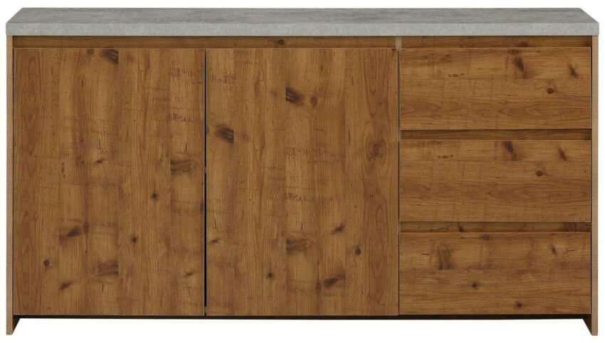 Home affaire Sideboard »Maribo«, im modernen Landhaus-Stil, mit schöner Betontopplatte, Breite 150 cm-Sideboards-Ideen für dein Zuhause von Home Trends