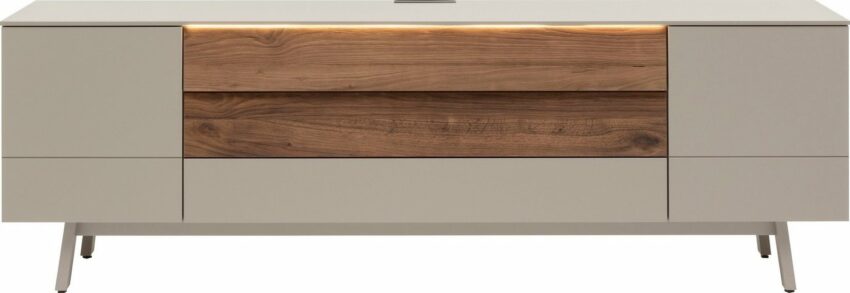 GWINNER Lowboard »Misano LB3«, in Lack fango, wahlweise mit Beleuchtung, Breite 227,5 cm-Lowboards-Ideen für dein Zuhause von Home Trends