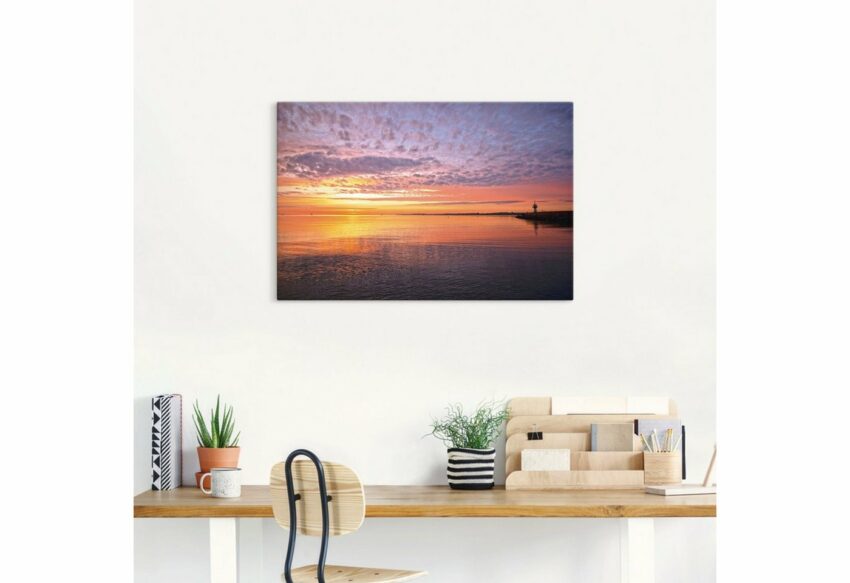 Artland Wandbild »Sonnenaufgang am Ostseestrand«, Bilder vom Sonnenuntergang & -aufgang (1 Stück), in vielen Größen & Produktarten - Alubild / Outdoorbild für den Außenbereich, Leinwandbild, Poster, Wandaufkleber / Wandtattoo auch für Badezimmer geeignet-Bilder-Ideen für dein Zuhause von Home Trends