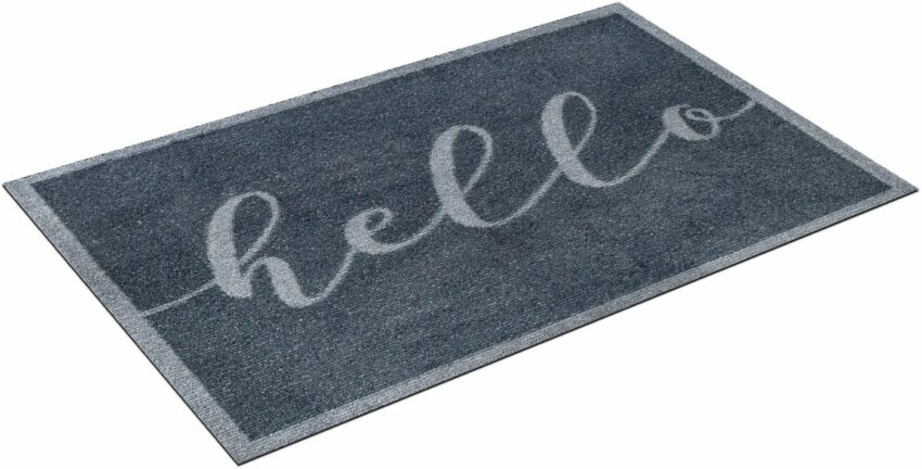 Teppich »Scriptello«, wash+dry by Kleen-Tex, rechteckig, Höhe 9 mm-Teppiche-Ideen für dein Zuhause von Home Trends