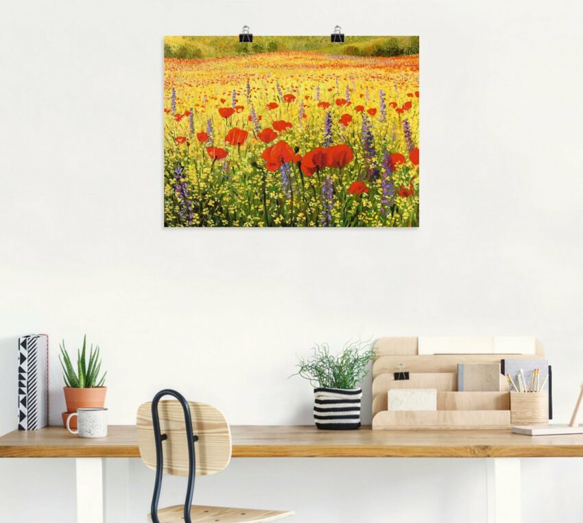 Artland Wandbild »Mohnblumenfeld«, Felder (1 Stück), in vielen Größen & Produktarten - Alubild / Outdoorbild für den Außenbereich, Leinwandbild, Poster, Wandaufkleber / Wandtattoo auch für Badezimmer geeignet-Bilder-Ideen für dein Zuhause von Home Trends