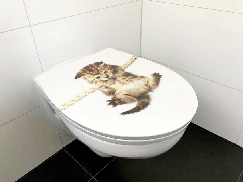 ADOB WC-Sitz »Cat«, Absenkautomatik, zur Reinigung auf Knopfdruck abnehmbar-WC-Sitze-Ideen für dein Zuhause von Home Trends