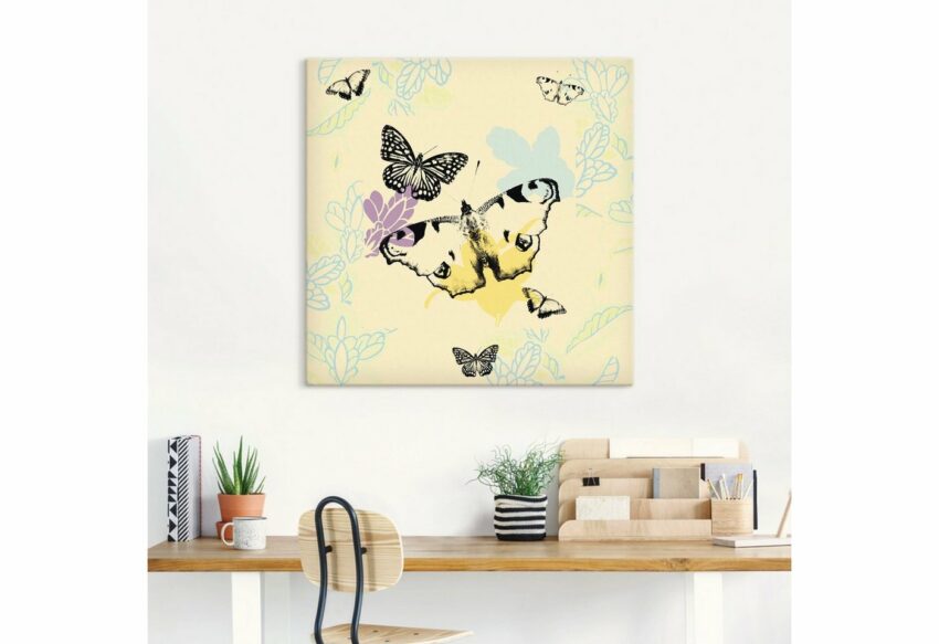 Artland Wandbild »Schmetterlinge in gelb«, Insekten (1 Stück), in vielen Größen & Produktarten - Alubild / Outdoorbild für den Außenbereich, Leinwandbild, Poster, Wandaufkleber / Wandtattoo auch für Badezimmer geeignet-Bilder-Ideen für dein Zuhause von Home Trends