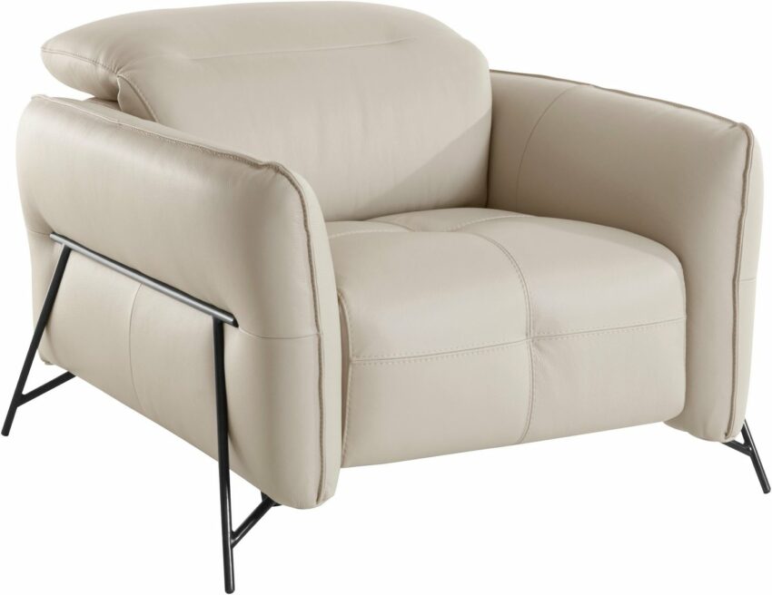 Domicil Sessel »CINNAMON«, inklusive verstellbarer Kopfstützen, wahlweise mit oder ohne Relaxfunktion-Sessel-Ideen für dein Zuhause von Home Trends