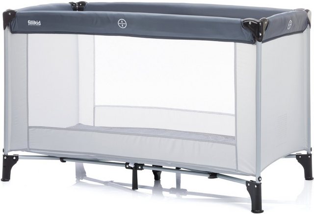 Fillikid Baby-Reisebett »Eco grau, 120/60 cm«, Inklusive Transporttasche und Matratze-Betten-Inspirationen
