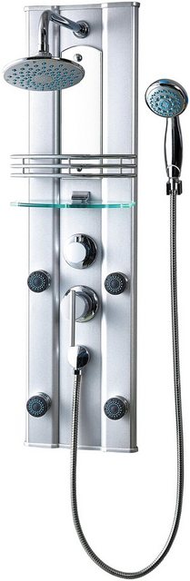 Eisl Duschsäule »FEELING«, Höhe 100 cm, Inkl. Wasserspardichtung, Duschset 2 in 1 mit Regendusche und Handbrause, Duschsystem mit Duscharmatur, Aluminium-Duschsysteme-Inspirationen
