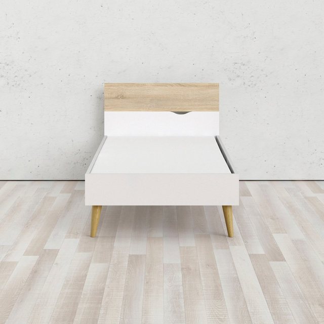 Home affaire Bett »OSLO«, mit massiven Eichenholzbeinen, zweifarbig, Made in Denmark, in unterschiedlichen Bettbreiten-Betten-Inspirationen