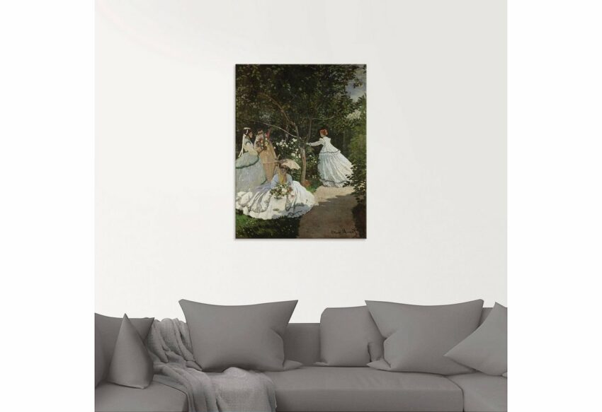 Artland Glasbild »Damen im Garten in Ville d'Avray. 1867«, Frau (1 Stück)-Bilder-Ideen für dein Zuhause von Home Trends