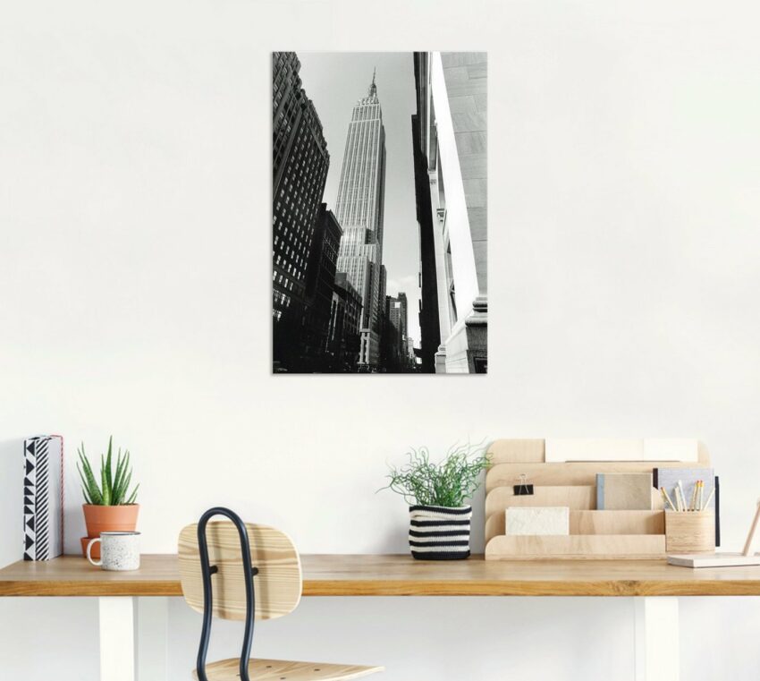 Artland Wandbild »Empire State Building II«, Gebäude (1 Stück), in vielen Größen & Produktarten - Alubild / Outdoorbild für den Außenbereich, Leinwandbild, Poster, Wandaufkleber / Wandtattoo auch für Badezimmer geeignet-Bilder-Ideen für dein Zuhause von Home Trends