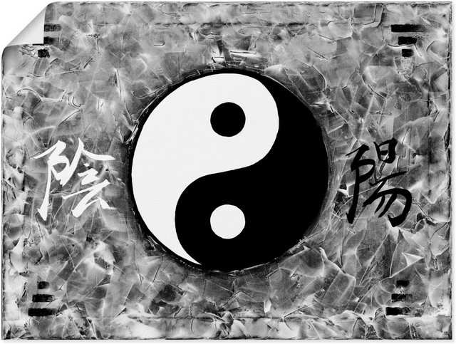 Artland Wandbild »Yin & Yang«, Zeichen (1 Stück), in vielen Größen & Produktarten -Leinwandbild, Poster, Wandaufkleber / Wandtattoo auch für Badezimmer geeignet-Bilder-Inspirationen