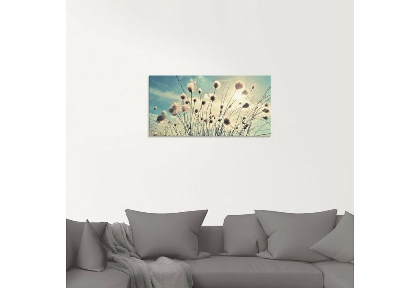 Artland Glasbild »Wollgras«, Gräser (1 Stück)-Bilder-Ideen für dein Zuhause von Home Trends