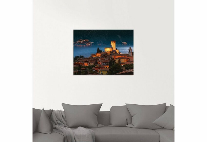 Artland Glasbild »Über den Dächern von Malcesine«, Europa (1 Stück)-Bilder-Ideen für dein Zuhause von Home Trends