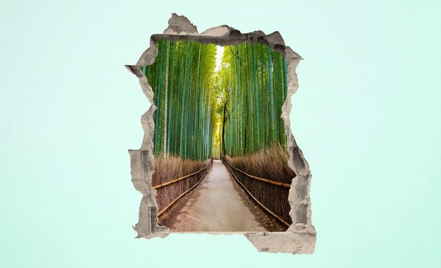 Conni Oberkircher´s Wandsticker »3 D Sticker Beton Bamboo Trees - Bambuallee«, Ruhe, Entspannung, Wellness-Wandtattoos-Inspirationen
