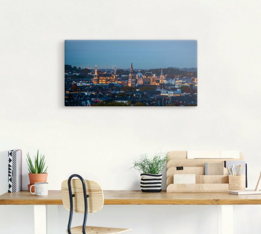 Artland Wandbild »Aachen Skyline II«, Deutschland (1 Stück), in vielen Größen & Produktarten - Alubild / Outdoorbild für den Außenbereich, Leinwandbild, Poster, Wandaufkleber / Wandtattoo auch für Badezimmer geeignet-Bilder-Ideen für dein Zuhause von Home Trends