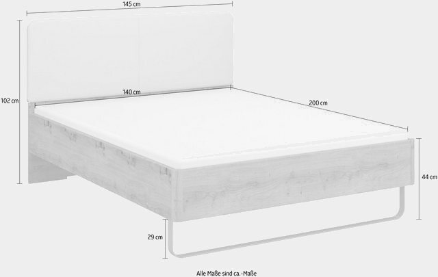 rauch ORANGE Bett »Colombo«, mit Polsterkopfteil und Metallkufe-Betten-Inspirationen