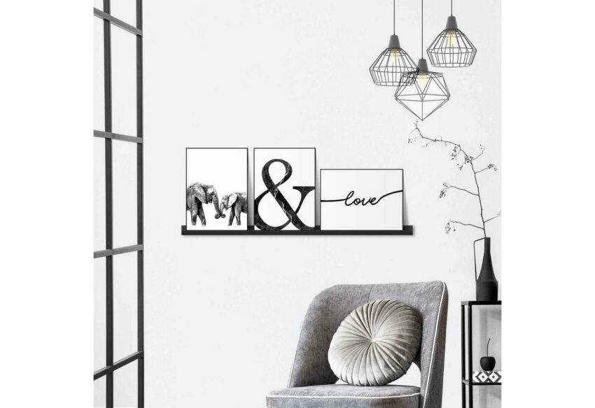 Reinders! Wandbild »Liebe Elefant - Modern - Minimalistisch - Trendy«, (3 Stück)-Bilder-Ideen für dein Zuhause von Home Trends