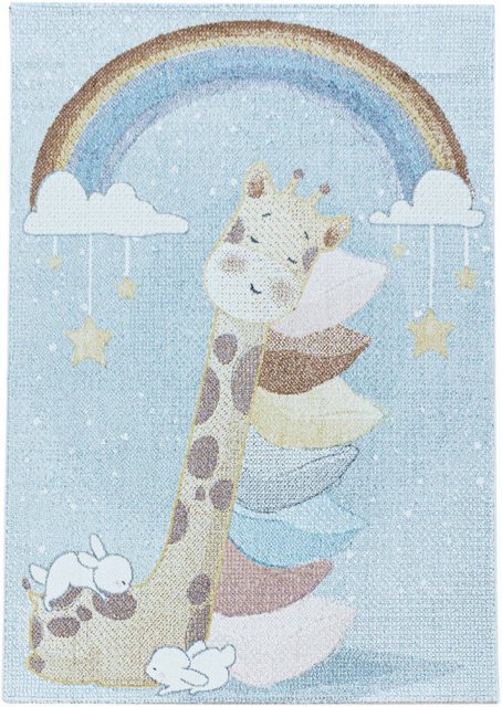 Kinderteppich »LUCKY 3612«, Ayyildiz Teppiche, rechteckig, Höhe 11 mm, Kinder Giraffe Motivteppich-Teppiche-Inspirationen