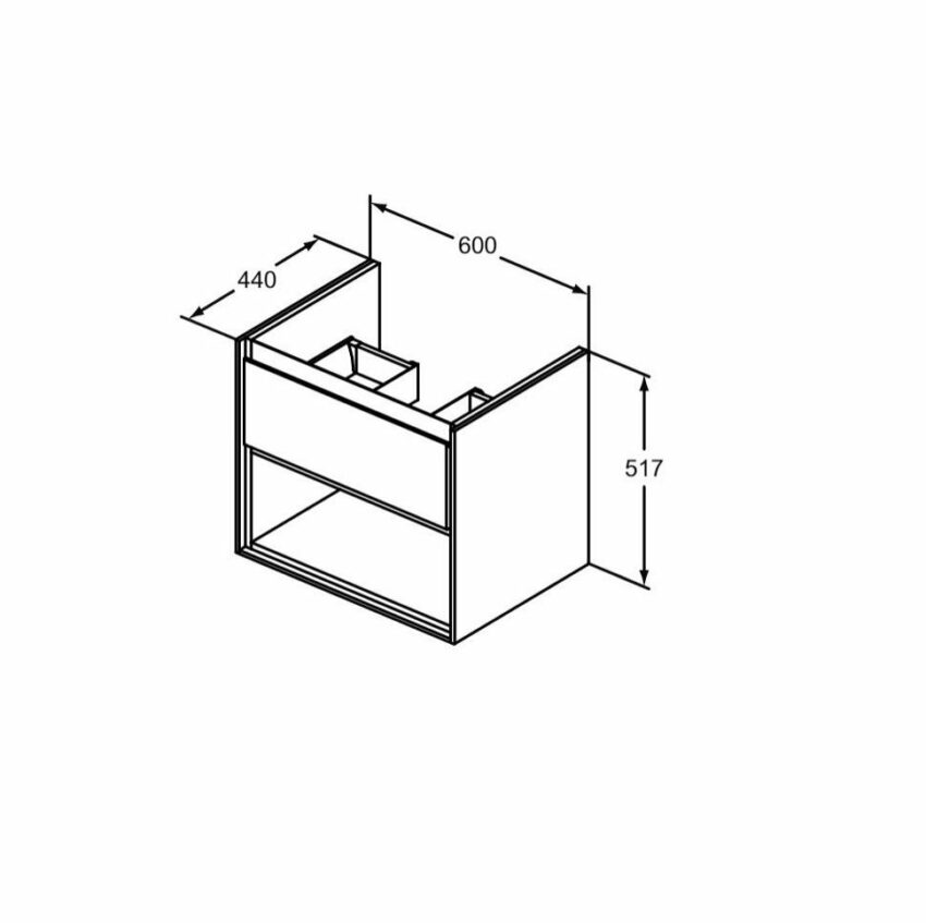 Ideal Standard Waschbeckenunterschrank »Connect Air« (Packung) 1 Auszug, 1 offenes Fach-Schränke-Ideen für dein Zuhause von Home Trends