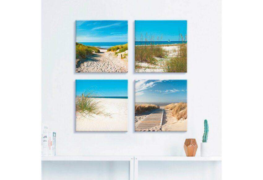 Artland Leinwandbild »Strand und Sanddünen«, Strand (4 Stück)-Bilder-Ideen für dein Zuhause von Home Trends