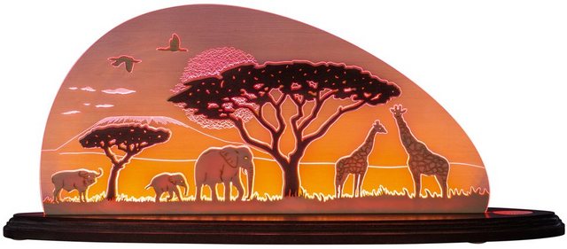 Weigla LED Dekolicht »Safari«, beidseitiges Motiv/ Motiv Afrika/ Erzgebirge garantiert LED wechselbar-Lampen-Inspirationen