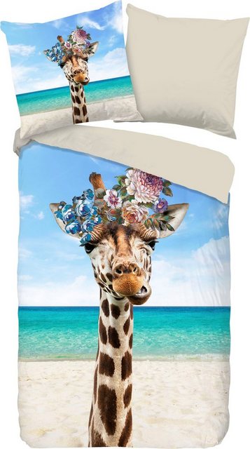 Wendebettwäsche »Cool Giraffe«, PURE luxury collection, mit Giraffe-Bettwäsche-Inspirationen