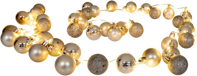näve LED-Lichterkette »LED-Outdoor-Weihnachtslichterkette l: 150cm gold«, Timer-Lampen-Inspirationen