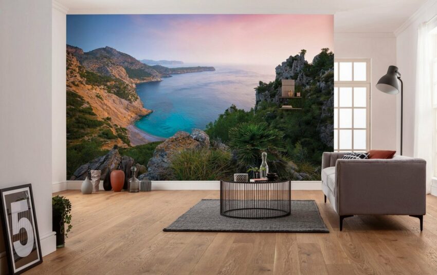 Komar Fototapete »Emerald Cove«, glatt, mehrfarbig, natürlich, bedruckt, (8 St)-Tapeten-Ideen für dein Zuhause von Home Trends