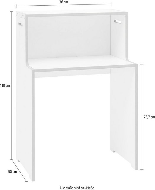 Tojo Sekretär »schreib & deckel Set«, ideal für Homeoffice, in zwei Farben, Breite/Höhe: 76/110 cm-Tische-Inspirationen