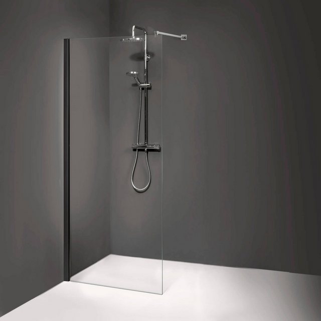 Dusbad Walk-in-Dusche »Vital 8«, Einscheibensicherheitsglas, (1 tlg), Black Edition, 110 cm-Duschkabinen-Inspirationen