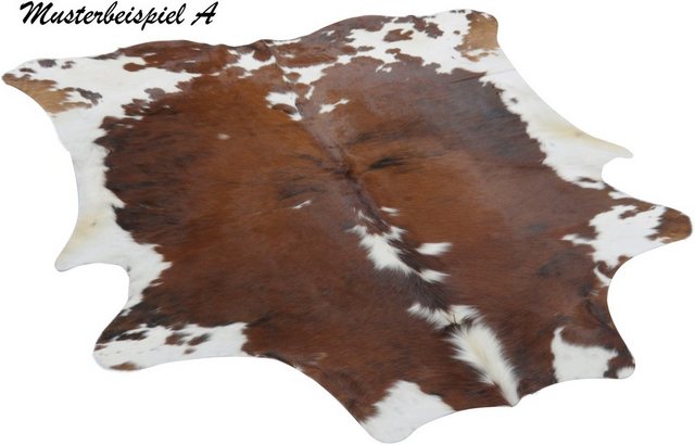 Fellteppich »Muh 6825«, THEKO, fellförmig, Höhe 3 mm, echtes Rinderfell, Naturprodukt - daher ist jedes Rinderfell ein Einzelstück, Wohnzimmer-Teppiche-Inspirationen