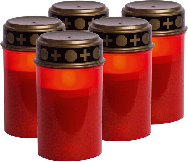 HEITRONIC Dekolicht »LED-Grablicht mit Batteriebetrieb, rot«, LED-Grableuchte, Grablaterne-Lampen-Inspirationen