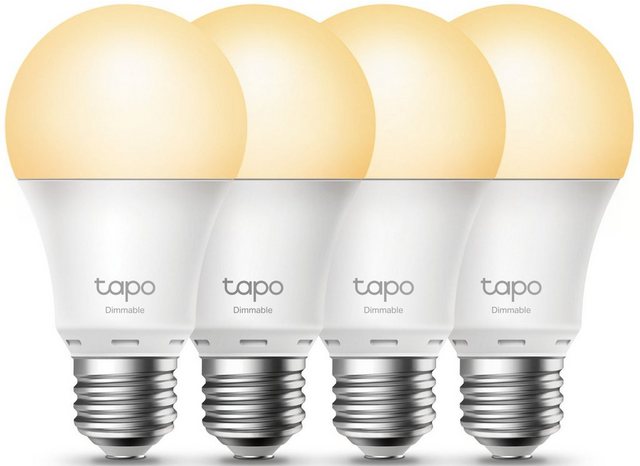 TP-Link »Tapo« LED-Leuchtmittel, E27, 4 Stück, Neutralweiß, Smart Wi-Fi Glühbirne dimmbar, 4er-Pack-Leuchtmittel-Inspirationen