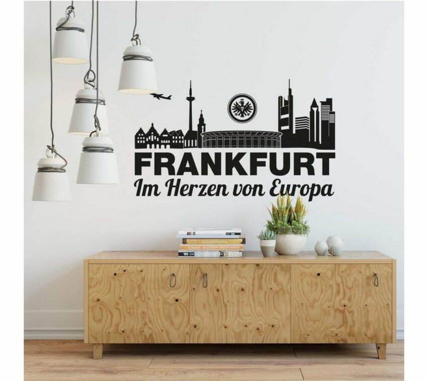 Wall-Art Wandtattoo »Fußball Eintracht Frankfurt Skyline« (1 Stück)-Wandtattoos-Ideen für dein Zuhause von Home Trends