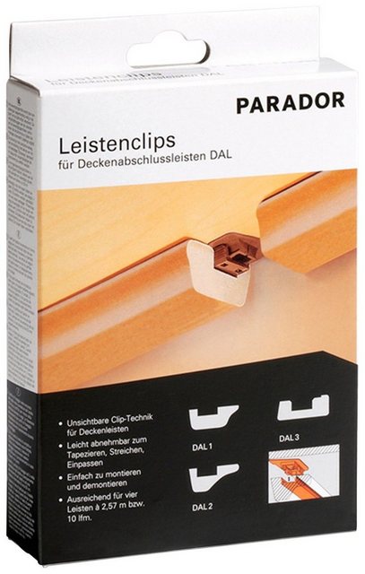 PARADOR Leisten-Befestigungsclips »24 Leistenclips«, (24-St)-Befestigungsclips-Inspirationen
